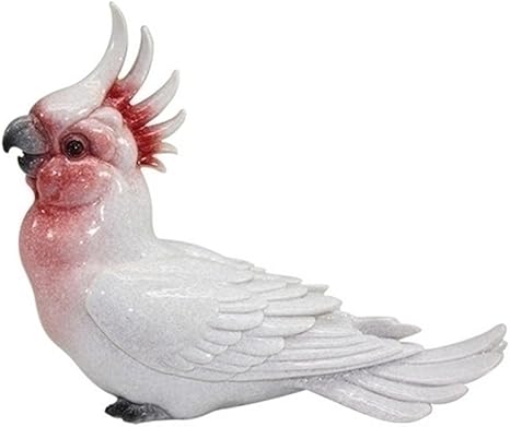 Escultura De Passaro Cacatua Ceramica 21cm Ky0010 Amazon Com Br Cozinha
