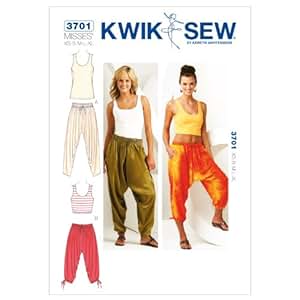 Amazon.com: Kwik Sew K3701 Pants and Tops Sewing Pattern, Size XS-S-M-L