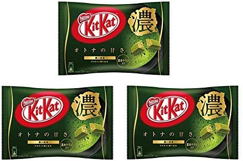 Amazon ネスレ キットカットミニ オトナの甘さ 濃い抹茶 12枚 3袋セット おまけ付き Nestle ネスレ チョコレート菓子 通販
