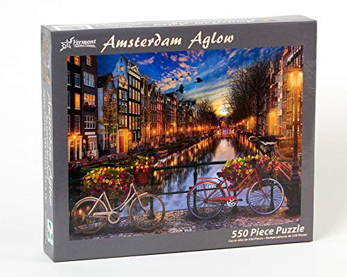 Vermont Christmas Company Amsterdam Aglow Jigsaw Puzzle 550 Piece