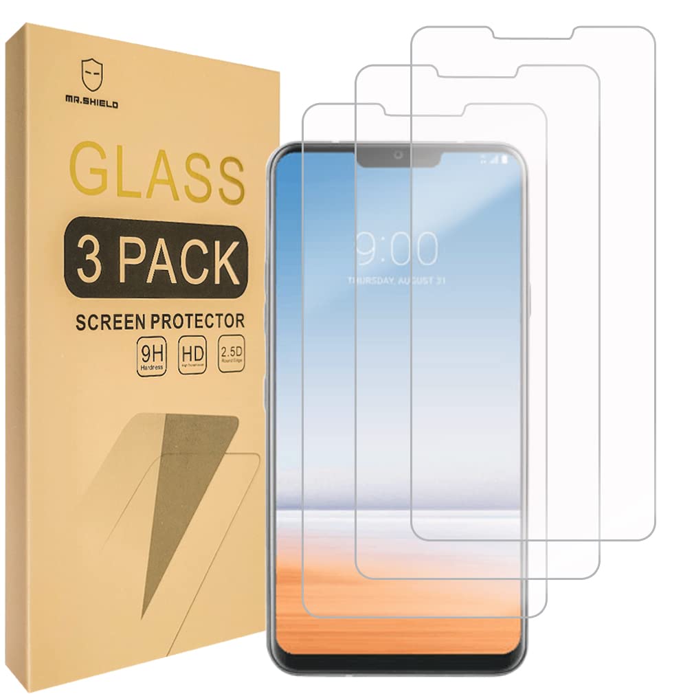 Photo 1 of Mr.Shield [3-PACK] Designed For LG G7 ThinQ [Tempered Glass] Screen Protector [Japan Glass With 9H Hardness] with Lifetime Replacement