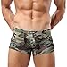 L'ASHER Men’s Sexy Camouflage Military Low Rise U Pouch Underwear Boxer Brief