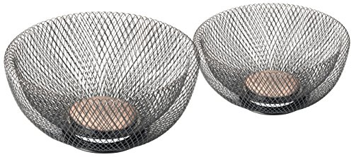 NIFTY 7532ORB Double Wall Mesh Decorative and Fruit Bowls, 2 Piece