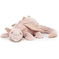 Jellycat Rose Dragon Stuffed Animal, Large 19.5 inches - Mythical Plush Toy - Classic Children's Gift