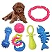 MICHLEY Puppy Dog Chew Toys - 6 Pack Interactive Dog Teething Toys