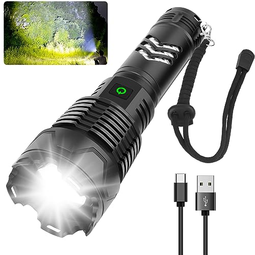 Rechargeable LED Flashlights High Lumens, 120000