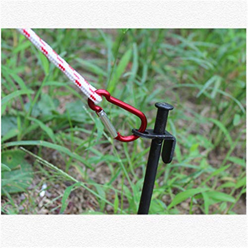 Steel Tent Fixed Pile,Sunsee Tent Stakes, Heavy Duty Steel Tent Stakes Solid Stakes Footprint Camping Stakes for Outdoor Trip Hiking Gardening 5PC