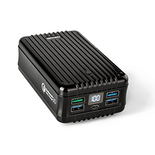 Zendure 26800mAh Quick Charge 3.0 Portable Charger Ultra Tough & 4USB Port High Capacity