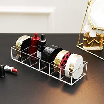 Amazon Com Rownyeon Acrylic Makeup Organizer 6 Compact Clear