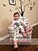 Newborn Baby Boy Wild Monster Cartoon Letter Jumpsuit Tops Pants Clothes Set