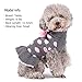 KYEESE Dog Sweaters with Leash Hole for Small Dogs Turtleneck Dog Sweater Dress for Girl Polka Dot Knit Pullover Doggie Sweater Warm Pet Sweater
