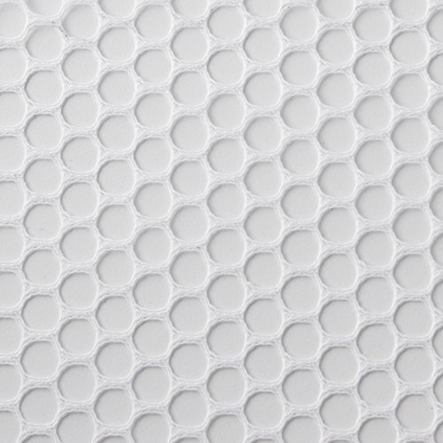 4mm Polyester Hex Mesh - White Fabric - by the Yard