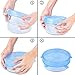 Silicone Stretch Lids ACRUI Set of 6 Silicone Food Saver Covers Reusable Durable Expandable BPA Free FDA Approved Food Huggers Bowl Covers for Platters, Dishes, Dishwasher, Oven, Freezer Safe