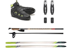 Whitewoods Adult NNN Cross Country Ski Package, 197cm (for Skiers 151-180 lbs.)