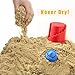 Motion Sand, 2.2lbs Deluxe Bucket Play Sand,Castle Set Mold Kit, Play Sand with 10 Color Sand Molds for Kids