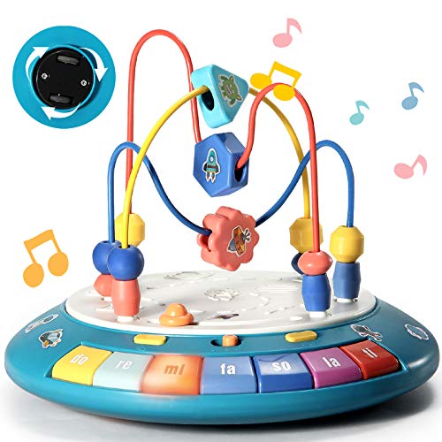 LTKFFFdp Baby Crawling Toys 6 to 12-18 Months Boy Girl Bump and Go Music Light Baby Einstein Toys for 1 Year Old…