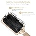 SUPRENT Velvet Touch Paddle Hair Brush, Detangling Brush for Straightening & Smoothing Hair (GOLD)