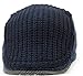 MOTINE Men's Knitted Wool Driving Duckbill Hat Warm Newsboy Flat Scally Cap(Deep Blue)