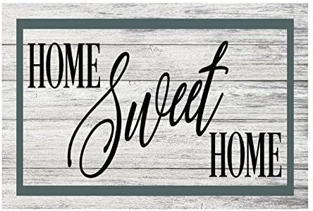 Home Sweet Home Farmhouse Rustic Metal Sign - 12" x 8"