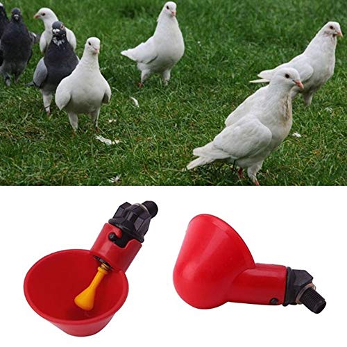Opaltool Automatische Hühnertränke, 12 Stück, automatische Geflügel-Trinkmaschine, Bauernhof, Hinterhöfe, Ente, Vogelfutterspender für Jede Rasse von Geflügel – Bild 5
