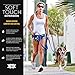 EzyDog Soft Touch Dog Leash Adjustable Extension - Ranges from 14 to 24 Inches and Reflective for Nighttime Safety - Strong Metal Attachment Points for Superior Strength and Comfort (Black)