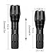 SOLARAY Handheld LED Tactical Flashlight – Professional Series ZX-1 Kit – Super Bright Flashlights High Lumen – 5 Light Modes, Adjustable Focus, Outdoor Water Resistant – Rechargeable Battery, Charger