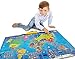 Interactive Talking World Map for Kids TG661 - Push, Learn and Discover Over 1000 Facts About Our World - Ideal Interactive Learning Toy Gift for Boys & Girls Aged 5,6,7,8,9,10 - by ThinkGizmos