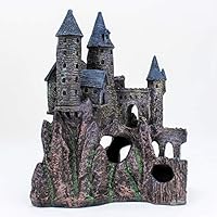 Penn Plax Castle Aquarium Decoration Hand Painted With Realistic
