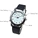 VISIONU English Talking Quartz Watch for Blind People or Visually Impaired People or The Elderly Leather Strap