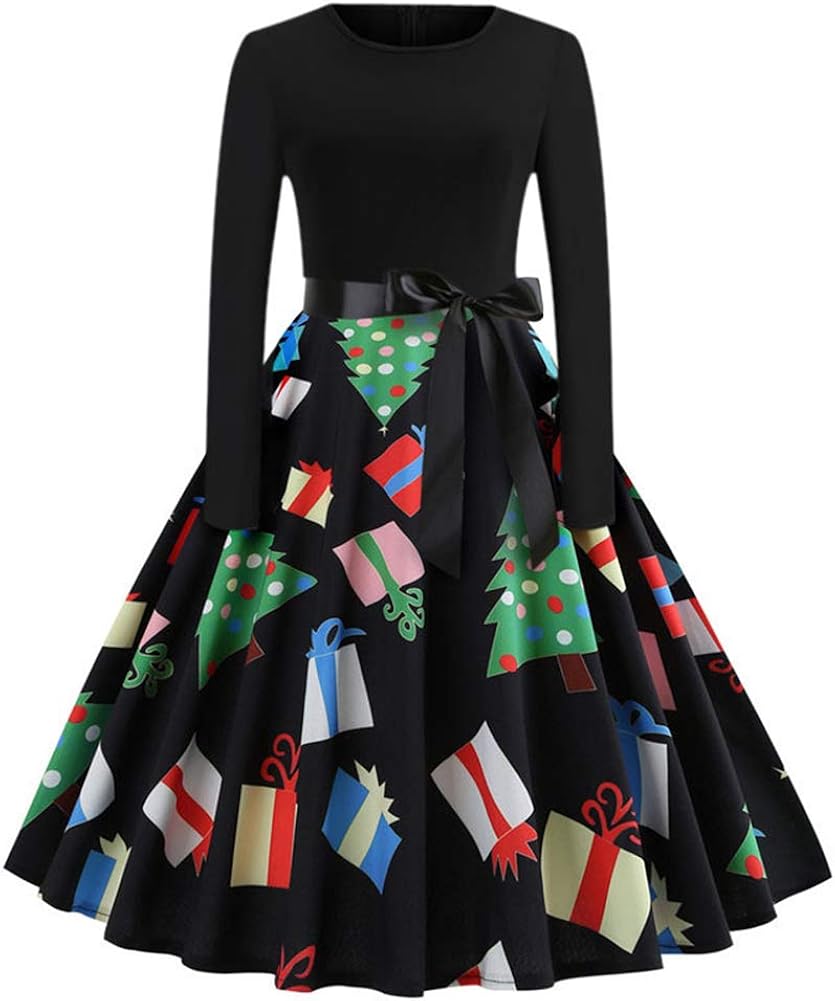 long sleeve midi tea dress