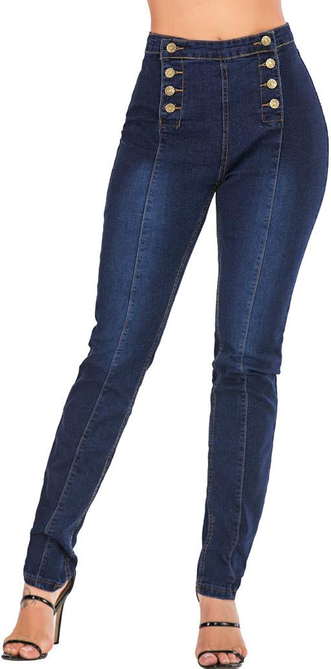 womens navy slim leg trousers