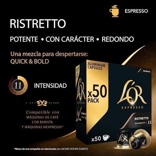 Espresso Café Ristretto | 50 Cápsulas | Amazon Exclusive