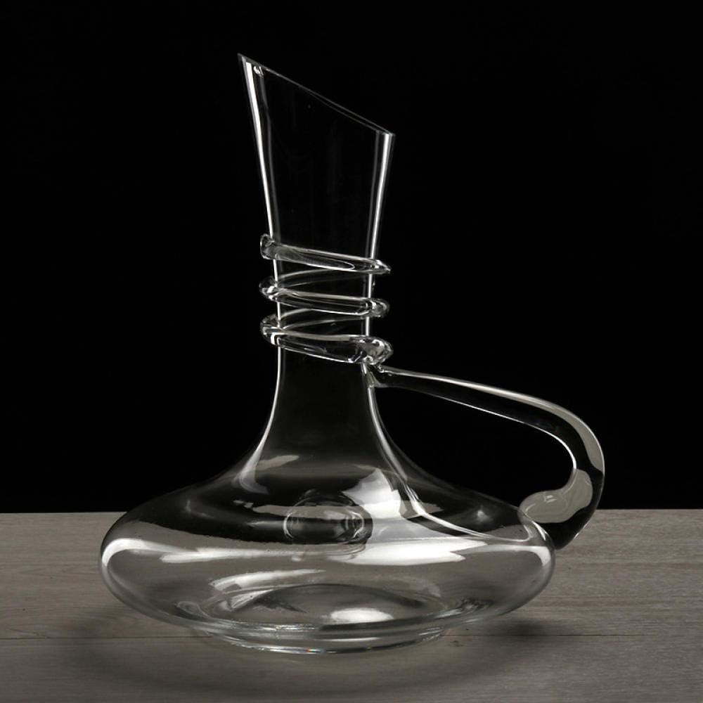 Wine Aerator Pourer LeadFree Crystal Decanter Premium Black Handle