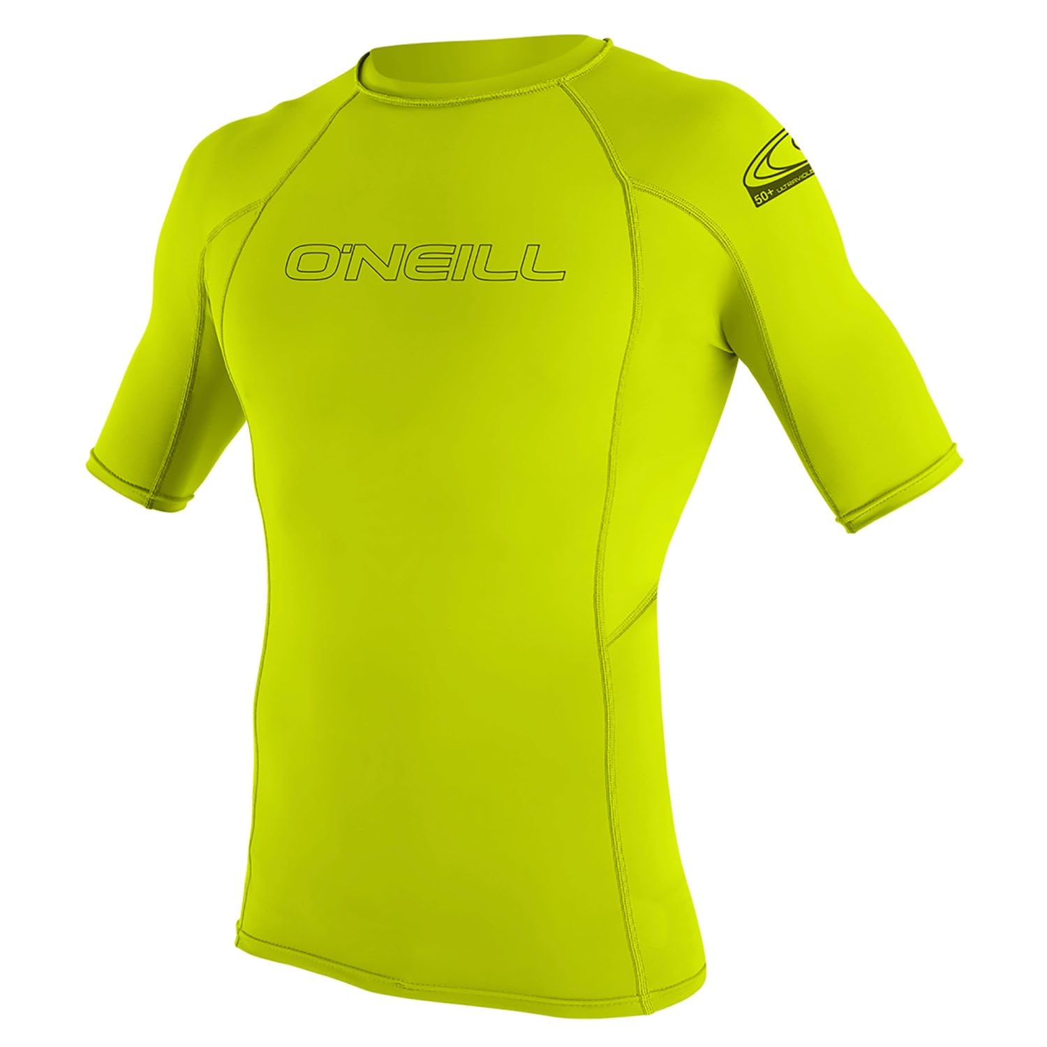 O'Neill Wetsuits Youth Basic Skins S/S Rash Guard - Lime, 8