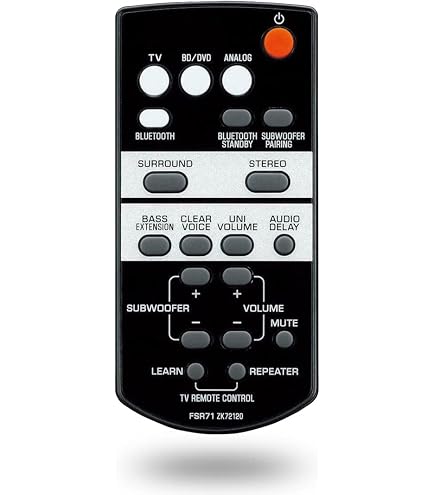 New VAF7640 Replacement Remote Control For Yamaha Sound Bar ATS-1080