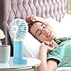 Lidasen-Mini-Handheld-Portable-Fan-USB-Fan-Rechargeable-Battery-2400-mAh-Desk-Table-Fan-Cooling-Electric-Fan-3-Speeds-for-Home-Travel-Office-Sport-Outdoor-School-Blue Lidasen Mini Handheld Portable Fan, USB Fan Rechargeable Battery 2400 mAh, Desk Table Fan Cooling Electric Fan 3 Speeds…
