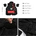 PELLOR Outdoor Kids/Children Nylon Tactical Vest Security Guard Waistcoat CS Field Combat Training Protective Vest (Black, Length: 50cm)