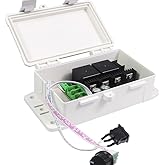 Waterproof PWM DC Motor Speed Regulator 30A DC 12V 24V 36V Forward and Reverse Control Speed Switch, with Protective Case