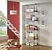 PRINCE HANGER, Multipurpose, Holds 20kg per Shelf, Heavy Duty 32mm Vertical Pole, Clothes Organizer, Breathable Resin Shelf, Ivory, Tension Rod for Closet, Walk in Closet, PHUS-0041