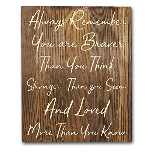 Winnie The Pooh Quotes Rustic Wood Wall Art Decor- 8"x10" Wooden Hanging Art - Motivational Inspirational Classroom Office Child/Boy/Girl/Nursery Room Decor