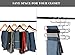 Multi-Purpose Pants Hangers, CEISPOB S-type 5 Layers Stainless Steel Clothes Hangers Storage Pant Rack Closet Space Saver for Trousers Jeans Towels Scarf Tie (4 pack)