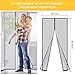 One Sight Magnetic Screen Door, Fiberglass Mesh Door Screens Curtain with Magnets Closure, Heavy Duty Sliding Door Patio Net Screen Fits 39''x82'' Door Keep Bug Fly Mosquito Out