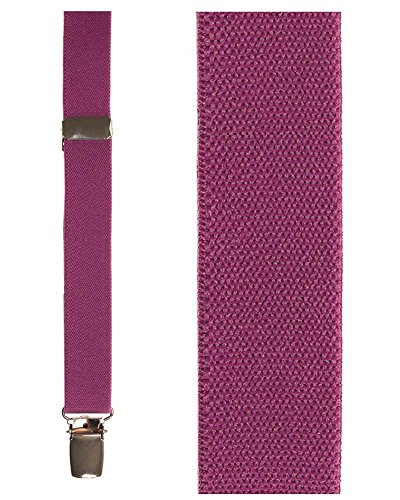 Oxford Suspenders (Dark Pink)