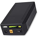 Talentcell 充電可能な72ワット132wh 12V / 11000mah 9V / 14500mah 5V / 26400mah直流出力 リチウムイオン電池パック ブラック