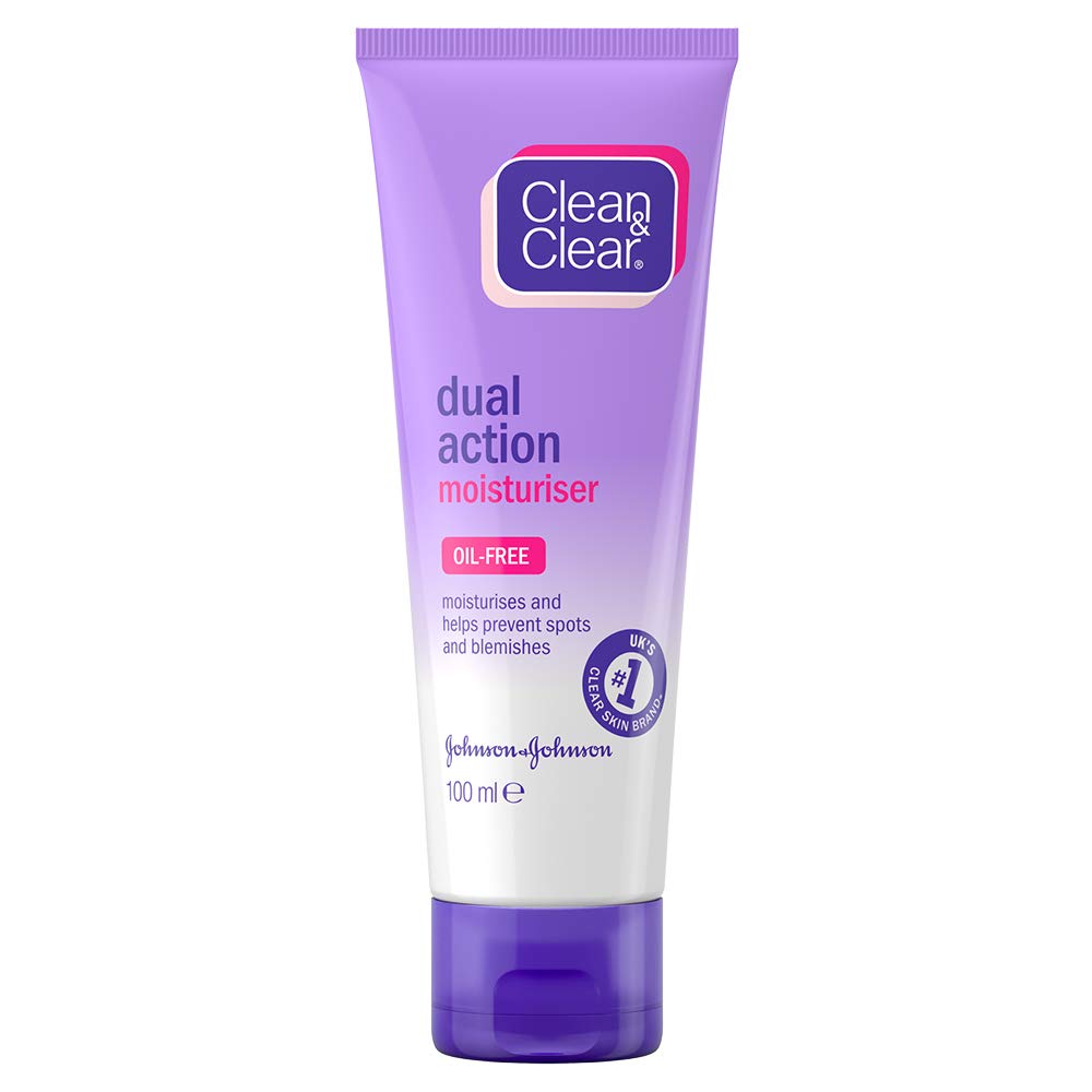 Clean & Clear Dual Action Moisturiser, 100 ml, Multi