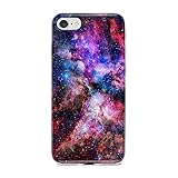 Obbii Case for iPhone 7/ iPhone 8 /iPhone 6/iPhone 6S Unique Outer Space Nebula Galaxy Design Matte Slim TPU Flexible Soft Silicone Protective Durable Cover Case Compatible with iPhone 7/8/6/6S