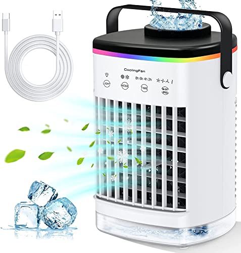 Portable Air Conditioner Cooling Fan, LEAEYFE
