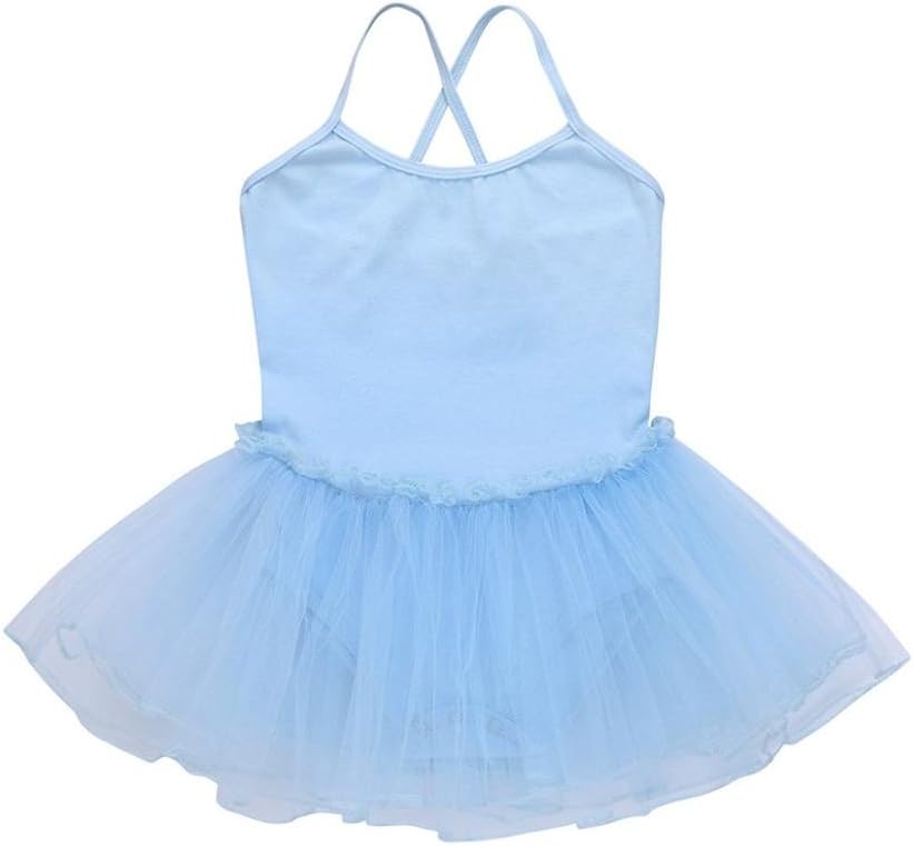 Vacally 7 Colors Toddler Ballet Dress Leotard Strap Tutu Dresses for 1-6 Years Old Girl