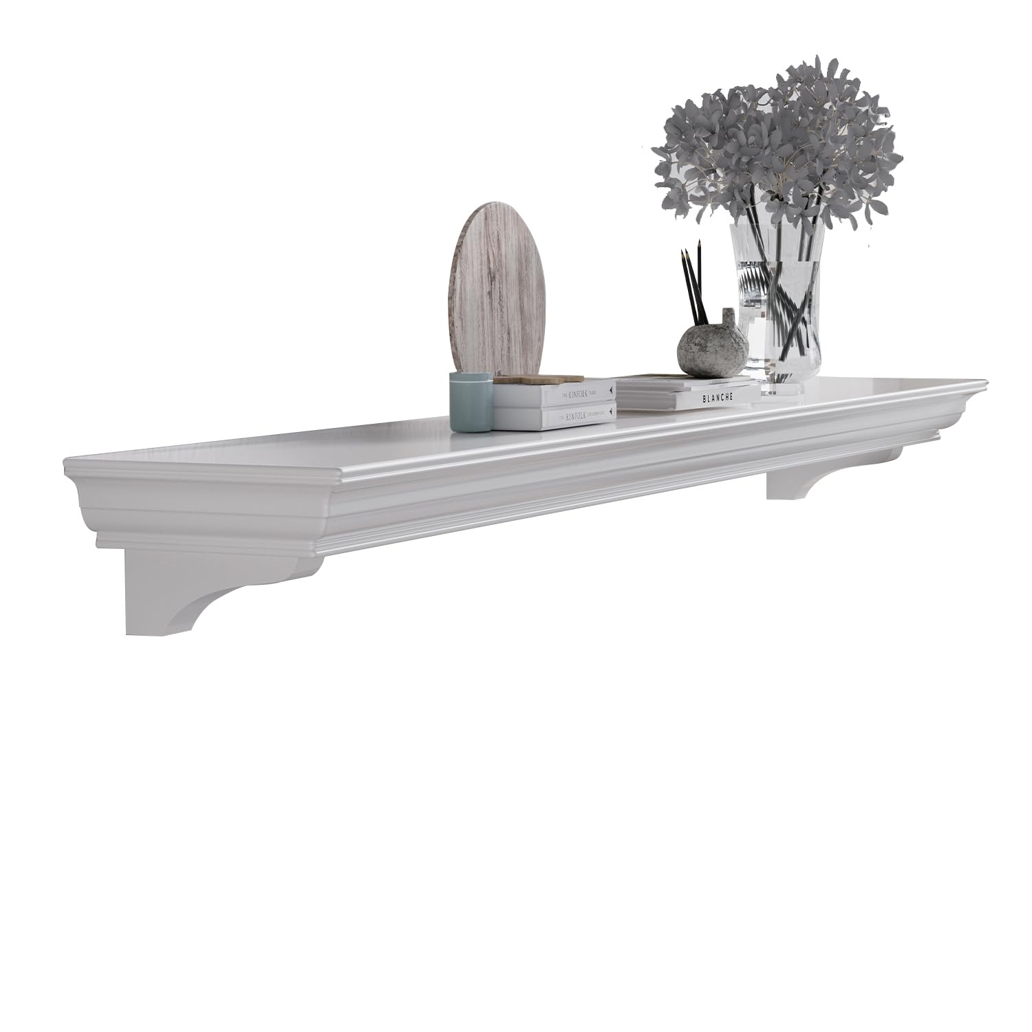 Fireplace Mantel with Invisible Heavy Duty Wood
