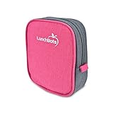 LunchBots Classic Sleeve - Pink - Carrying Case for LunchBots Uno, Duo, Trio, Quad Classic 5” x 6” Containers